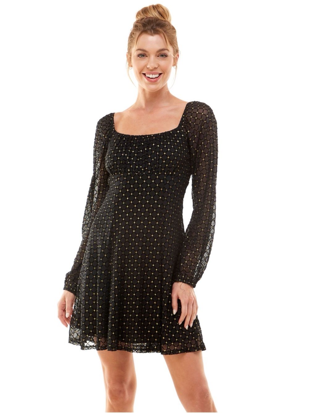 Lily Rose glitter skater dress